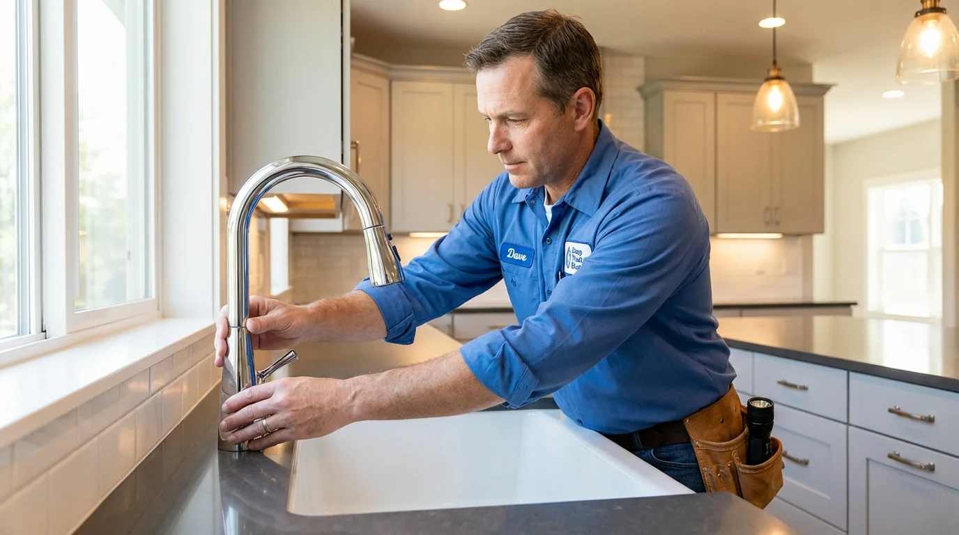 Kitchen faucet installation by Johns Plumbing LLC in Northumberland