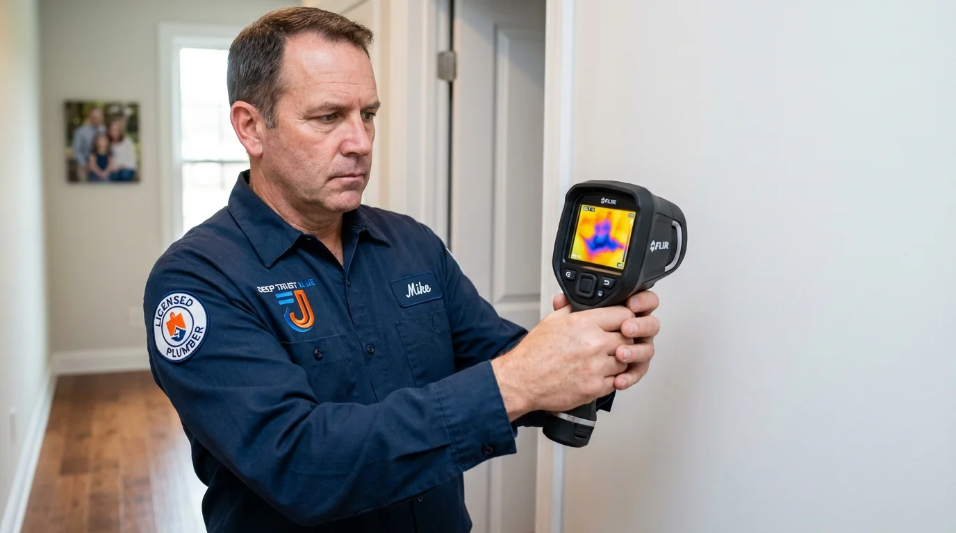 Thermal imaging leak detection by Johns Plumbing LLC in Northumberland